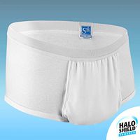 CareFor Men's Incontinence Underwear Briefs w/HaloShield Odor Control, Washable & Reusable (Medium)
