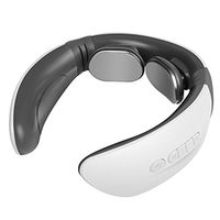 New Upgraded Smart Neck Massager with Heat and Remote, Wireless 3D Neck Massage Equipment Suitable for Travel, Office, Home,Sports (White)