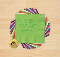 Be Fearless… Grad Foil Napkins - Set of 100-4225_HOL