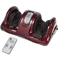 Shiatsu Foot Massager Machine,Advanced Performance Circulation Booste,Deep Kneading with Remote Control Heat Function,Crimson