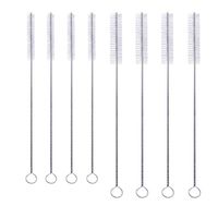 Huouo 8 PCS Drink Straw Cleaning Brush Kit Nylon Skinny Pipe Tube Cleaner Set of 2 Sizes