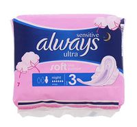 Always Sensitive Ultra Night Wings Size 3 - Pack of 7