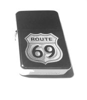 Vector KGM Thunderbird Custom Lighter - Highway Route 69 Sexy Funny Logo Hi Polish Silver Chrome Rare!