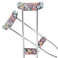TOMMHANES AMISGUOER Crutch Underarm Pads Crutch Pad Crutch Hand Grip Covers Crutch Cover Washable OneSize (2 Armpit, 2 Hand Cushion) (CP04P)