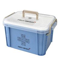 JD Home Plastic Medicine/Art Supply Craf Storage Box, Family Storage Small Medicine Box Portable
