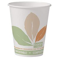 Solo 378PLA-J7234 8 oz Bare SSPLA Paper Hot Cup (Case of 1000)
