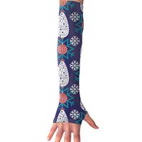 BaPaLa Winter Snowflake Sports Arm Sleeves Cooling Or Warmer UV Sun Protection Compression Arm Sleeve for Women& Men Suit for Cycling,Running,Golf, Basketball,Football 1 Pairs