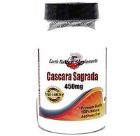 Cascara Sagrada 450mg * 100 Caps 100% Natural - by EarhNaturalSupplements