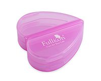 Fullicon Plastic Family Four Heart Shaped 4 Compartments Capsule Pill Storage Box Case Dietary Supplement Vitamins Pill Organizer Planner Box with Detachable Compartments for Home Office Travel