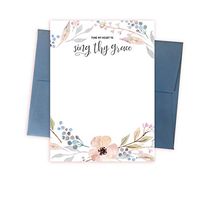 Luxurious Christian Cards of Encouragement - 10-Pack Bible Verse Watercolor Cards with Colored Envelopes