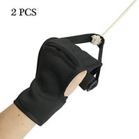 JJDD'G Finger Gloves Brace Finger Splint Brace Finger Anti-Spasticity Rehabilitation Auxiliary Training Gloves for Stroke Hemiplegia Patient Athlete Finger Rehabilitation,Black