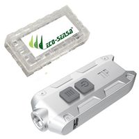 Nitecore TIP GREY 360 Lumens USB Rechargeable Keychain Flashlight with LumenTac USB Cable -- GREY (More Colors Available in Options)