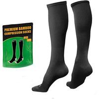 BAMS Compression Socks Women & Men- Premium Bamboo Ultra Soft No-Smell 15-20 mmHg
