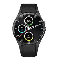 ZIMINGU KW88 3G Smart Watch Phone Luxurious Smartwatch with 1.39 Inch Touch Screen Android 5.1 MTK6580 Quad Core GPS WiFi Heart Rate Monitor Pedometer(Black)