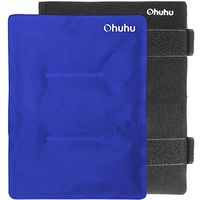 Ice Pack for Injuries, Ohuhu 14" X 11" Large Reusable Gel Ice Pack with Wrap for Hot & Cold Therapy, Pain Relief for Shoulder, Knee, Back, Hip, Injuries, Aches (XL Blue Cold Pack)