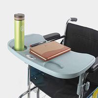 Wheelchair Lap Tray Table Accessories with Cup Holder,Medical Trays Desk Fit for Manual Powered or Electric and Child Chair