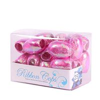 APAC Iridescent Ribbon Cops (Pack of 25) (One Size) (Cerise)