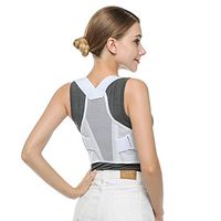 Brace for Back Spinal and Shoulder,Posture Corrector,Help to Improve Posture for Men Women,White,L