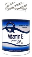 Vitamin E (Non-Oily) 400 IU 100 Capsules ^GLS