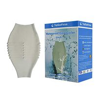 TopQuaFocus Waterproof Vacuum Sealed Elbow Cast Cover, Waterproof Elbow Cast, Bandage Protector for Showering and Bathing (Gray, Small)