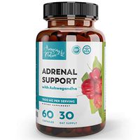 Adrenal Support & Cortisol Manager – Best Stress Relief Supplements for Adrenal Fatigue, Improved Mood & Focus & Energy Pills with Adaptogenic Herbs - Ashwaganda, Rhodiola Rosea, Ginseng, Licorice
