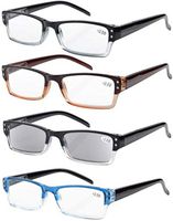 Eyekepper Reading Glasses-4 Pack Include Reading Sunglasses for Women Men Reading Under The Sun,Two-Tone +1.25 Reader Eyeglasses