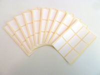 Minilabel Pack Of 90 , 31X19mm Rectangle , White Paper Labels , Permanent Adhesive Stickers Plain Multi Purpose Sticky Labels