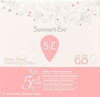 Summer's Eve Cleansing Cloths | Sheer Floral|16 Count | Pack of 3 | pH-Balanced, Dermatologist & Gynecologist Tested