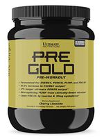 Ultimate Nutrition PRE Gold Preworkout Powder with Beta Alanine, Taurine, Citrulline, Vitamin C and Vitamin B6 - Pre Workout Energy Drink Supplement, 30 Servings, Cherry Limeade