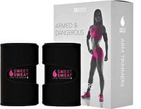 Sports Research Sweet Sweat Arm Trimmers for Men & Women | Increases Heat & Sweat Production to The Bicep Area | Includes Bonus Mesh Carrying Bag