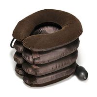 HBJUSDKF 4 Layers Inflatable Neck Traction Collar Half Pile Air Cervical Traction Device Relieve Fatigue Reduce Pain Neck Massage