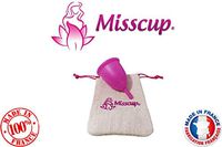 Menstrual Cup MISSCUP® Large Pink Manufacturing 100% French with Pouch and Instruction Offered