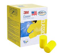 3M Classic Earplugs 200 Pair (400 Count) (not Individually Wrapped) in Bulk Value Pack, E.A.R Foam Ear Plugs