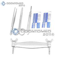 OdontoMed2011® German Grade Pitbull Dog Ear Cropping Clamp Guide Tools Kit, Veterinary Instruments-ODM Brand