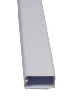 Wire Trak 1 Piece PVC Latching Raceway, White - 1 1/2" W x 3/4" H x 72" L