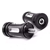 Frames & Fittings Pari Silver/Black CNC Edge Cut Gear Shift Peg for Harley Dyna Electra Street Glide FXR Cruiser Chopper Cafe Racer - (Color: Black)