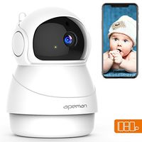 APEMAN WiFi Camera 1080P Indoor Home Security Camera Wireless IP Camera Pet/Baby Monitor Night Vision Motion Detection 2-Way Audio Pan/Tilt/Zoom