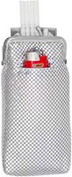 Silver Vintage Luxuriant Soft 3mm Metallic Mesh (Full Pack 120s) Cigarette Case Purse with Lighter Pocket