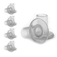 Andux Women Lady High-Heeled Protector Wear-Resistant Covers Shoes Care Product (5 Pairs, Transparent)-GGXT-01