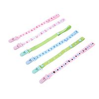 Healifty Pacifier Strap 6pcs Infant Pacifier Chain Baby Soother Modern Pacifier Holder Baby Teething Holder Fits for Baby Kid