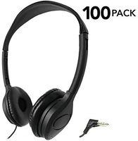 SmithOutlet 100 Pack Over The Head Low Cost Headphones in Bulk