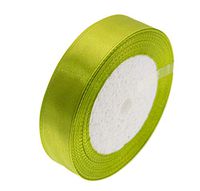 ATRibbons 50 Yards 3/4 Inch Wide Satin Ribbon Perfect for Wedding,Handmade Bows and Gift Wrapping,25 Yards/Roll x 2 Rolls (Olive Green)