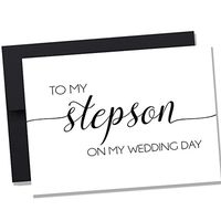 To My Stepson on My Wedding Day Notecard - Wedding Day Notecard - Cards for Brides (NC134)