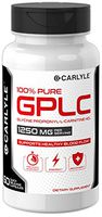 Carlyle GPLC 1250 mg 60 Capsules | Glycine Propionyl-L-Carnitine HCL | 100% Pure, Highest Potency Supplement for Healthy Blood Flow