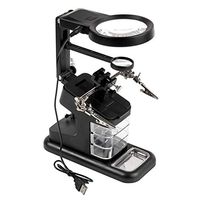 Desktop Multifunction, Magnifying Glass Auxiliary Clip USB 10 Light, Black, 3X25x45 LIXFDJ Vision Assisted Magnification