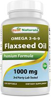 Best Naturals Flaxseed Oil 1000 mg 120 Softgels