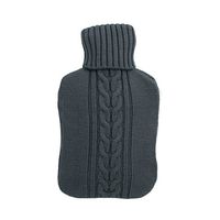 2L Premium Soft Knitted Cover for Hot Water Bottle for Quick Pain Relief and Comfort (Grey)