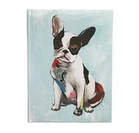 French Bulldog Themed Lined Hard Covered Journal Notebook 8.5" x 6.25"