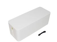 JK Home and Office Wire and Cable Organizer Box (White)