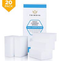 (20 Pack) Magic Cleaning Eraser Sponge - Best for Hard Surfaces in Kitchen, Bathroom, Home, Walls and More. Extreme Value, Clean with Non-Toxic Melamine. TriNova